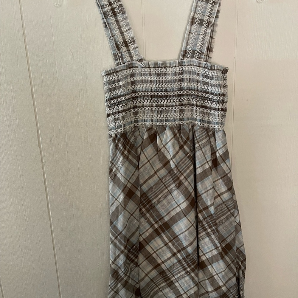 Plaid dress good condition